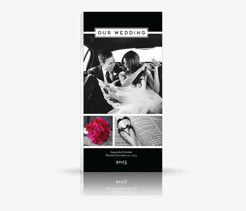 Front Photo Book Cover Designed For Engagements And - Garden Roses, HD Png Download