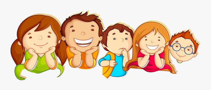 Five Children Clipart, HD Png Download