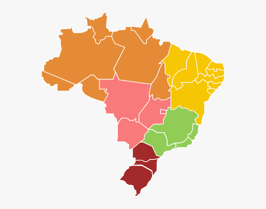 Mapa Do Brasil Para Apresentação, HD Png Download