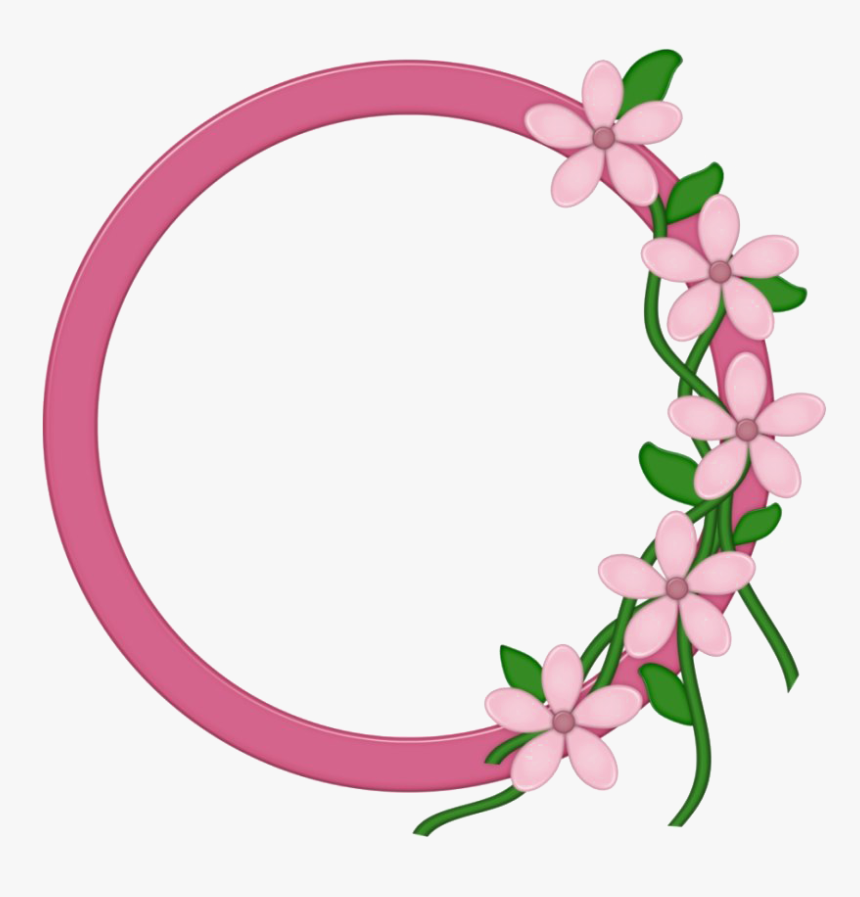 Round Floral Frame Png Image - White City Tube Station, Transparent Png