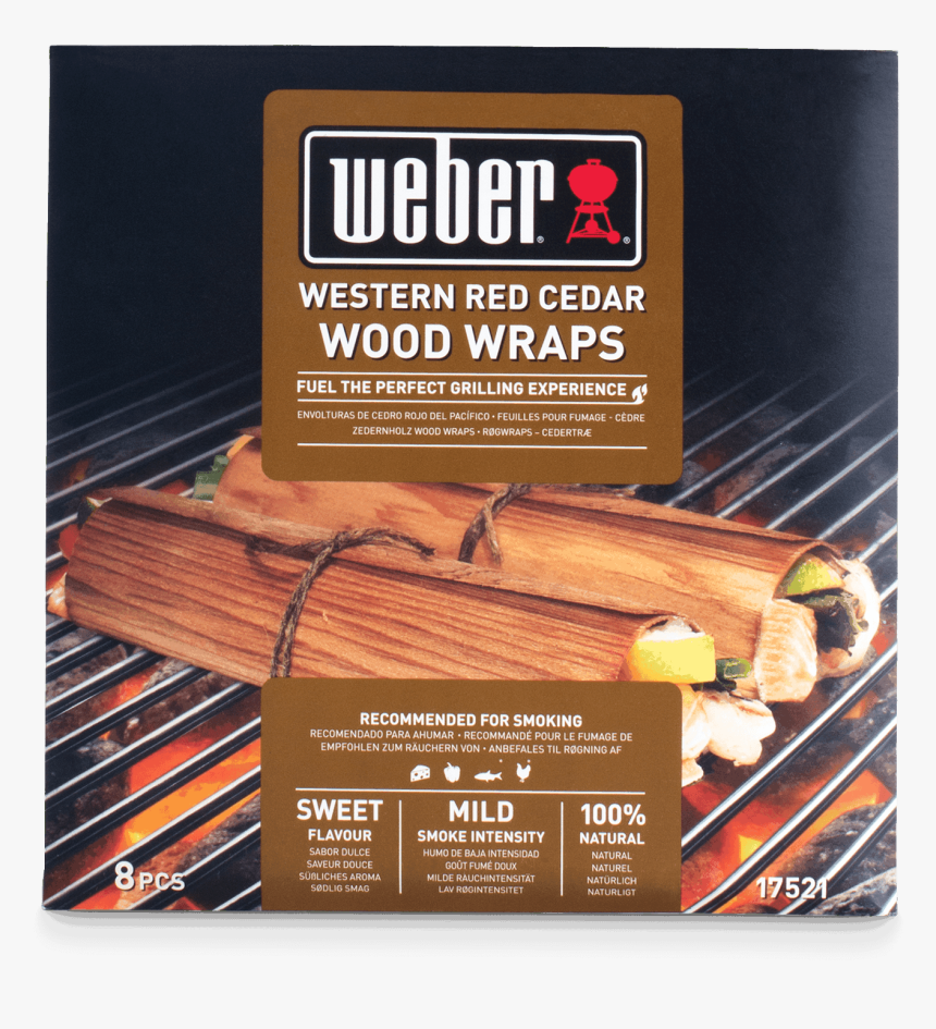 Western Red Cedar Wood Wraps View - Weber Grill, HD Png Download