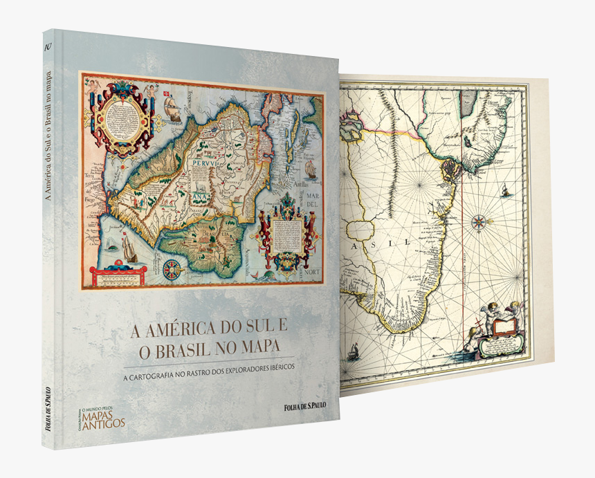 Old Map Of Brazil, HD Png Download