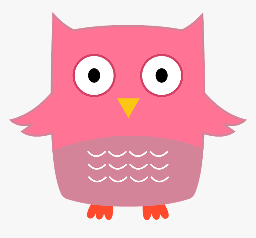 Owl, Bird, Animal, Cartoon, Comic, Cute - Cartoon, HD Png Download