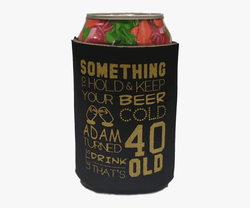 40th Birthday Can Coolie - Beer Bottle, HD Png Download
