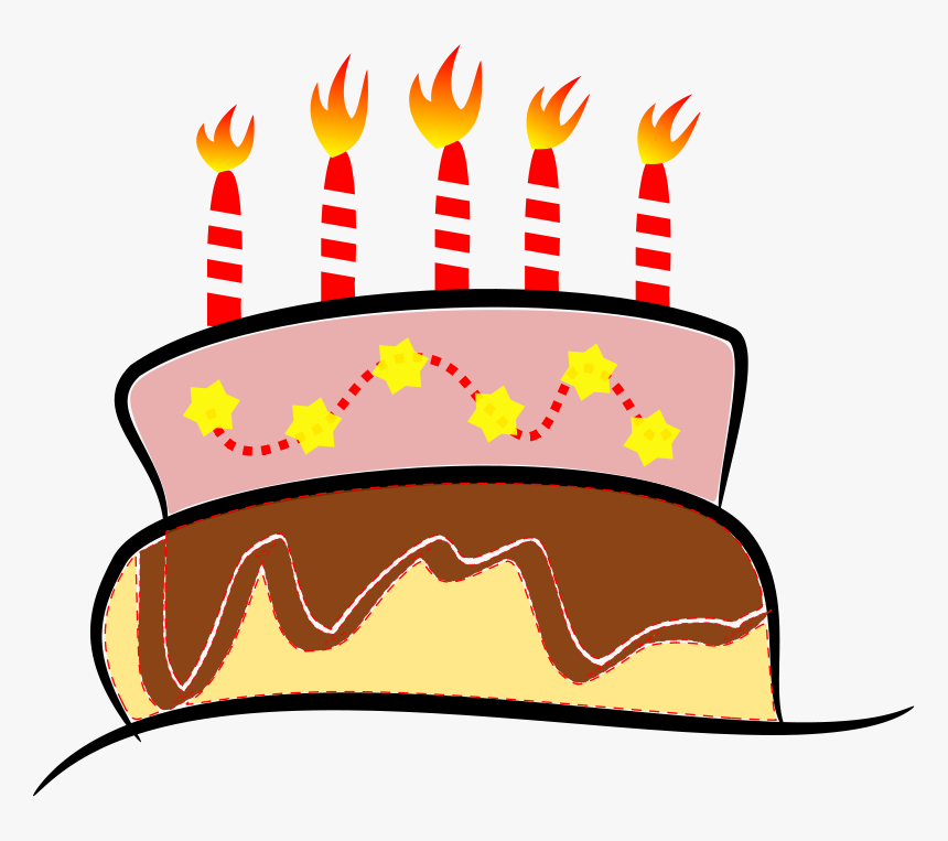 Boy Birthday Cake Clip Art - Birthday Cake Png Gif, Transparent Png