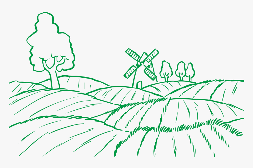 Farming Png Royalty Free Library Plant - Agriculture Farm Line Art, Transparent Png