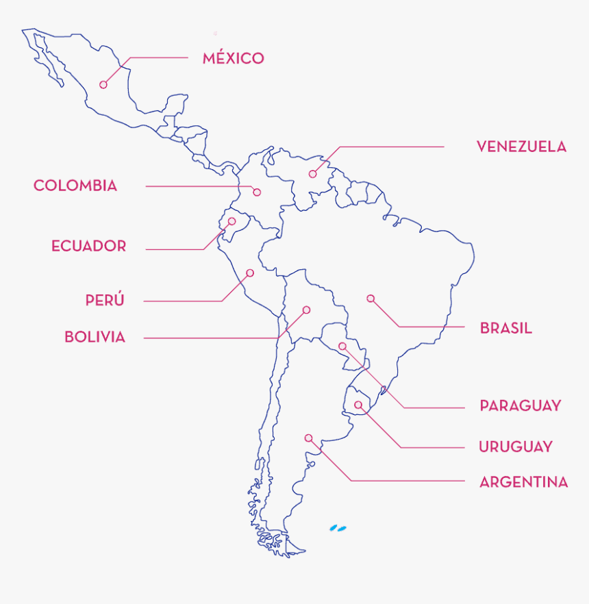 Mapa - South America, HD Png Download