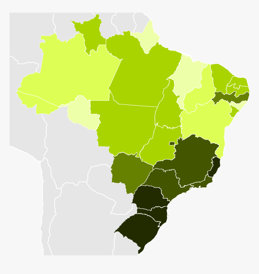 Transparent Mapa Do Brasil Png - Kaiserreich Brazil Civil War, Png Download