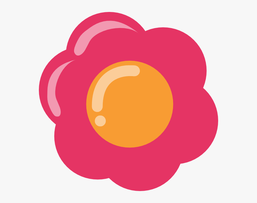 Pink Cartoon Flower - Pink Flower Clip Art, HD Png Download