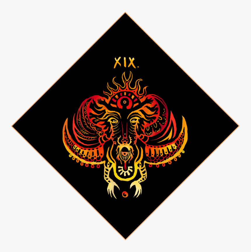 Sun Card Starlight Dragon Tarot - Illustration, HD Png Download