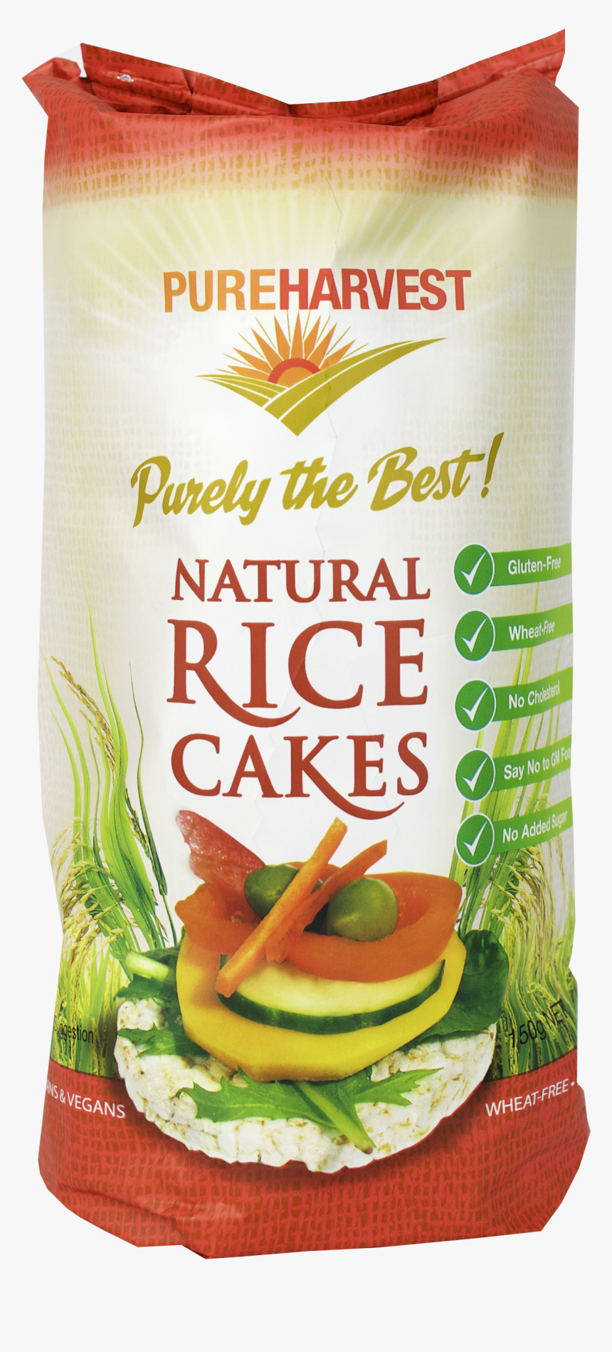 Natural Rice Cakes - Pure Harvest Rice Cakes, HD Png Download