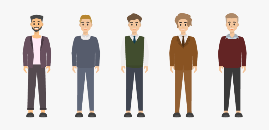 Group Of Businessman Character Design - Formal Wear, HD Png Download