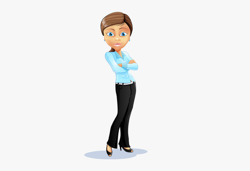 Vector Characters Business Woman, HD Png Download