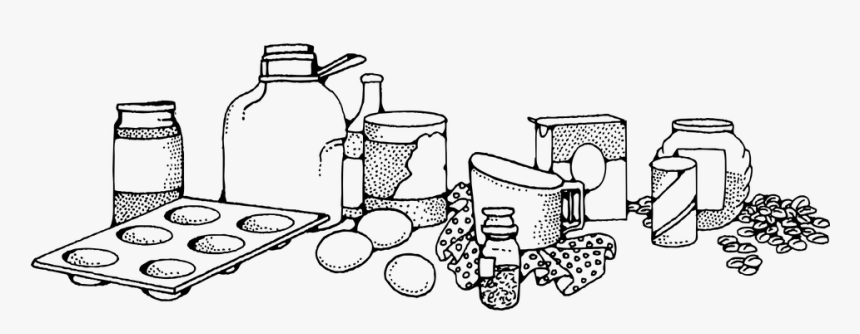 Cooking Ingredients, Receipe, Bread Ingredients - Baking Ingredients Clip Art, HD Png Download