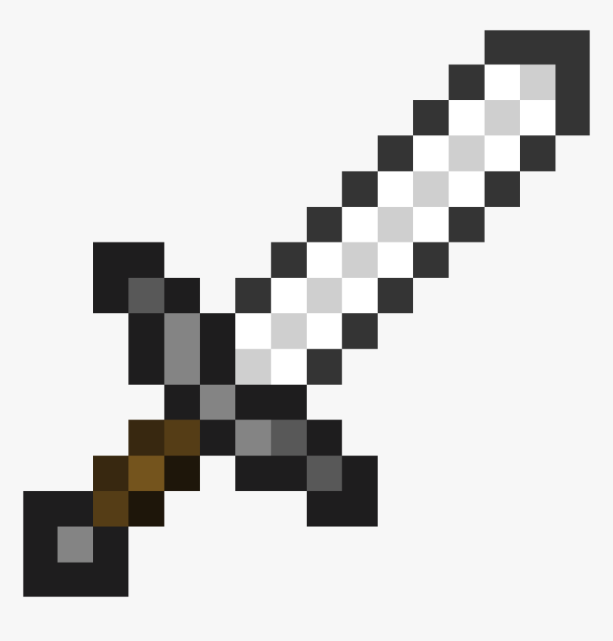 Transparent Minecraft Clip Art - Minecraft Iron Sword, HD Png Download