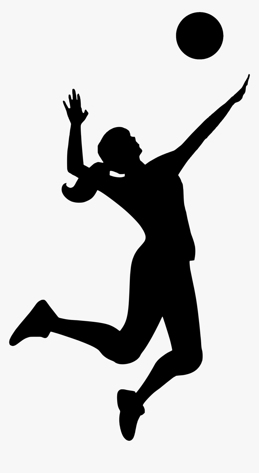 Collection Of Player - Volleyball Silhouette, HD Png Download