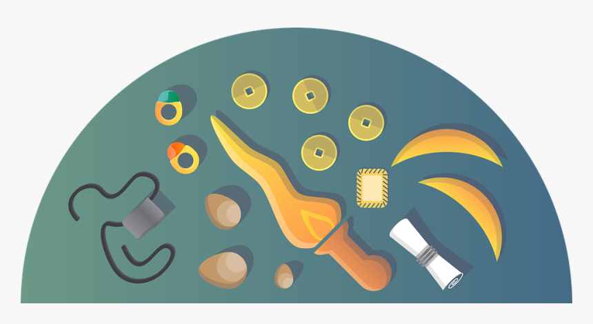 Sword, Gold, Old, Jewelry - Illustration, HD Png Download