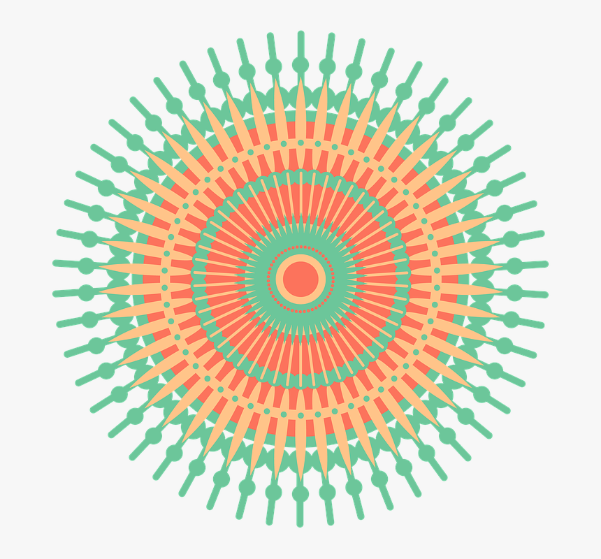 Mandala, Design, Geometric, Pattern, Texture, Colorful - Geometric Design Texture Png, Transparent Png