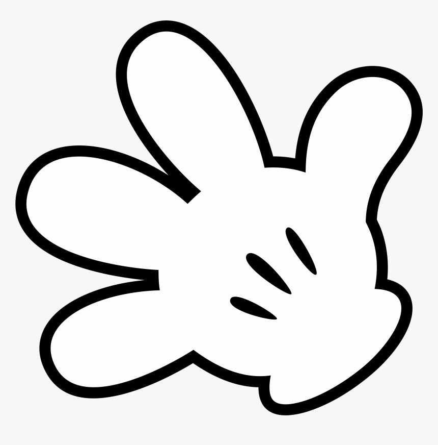 Clip Art Hand Mickey Png, Transparent Png