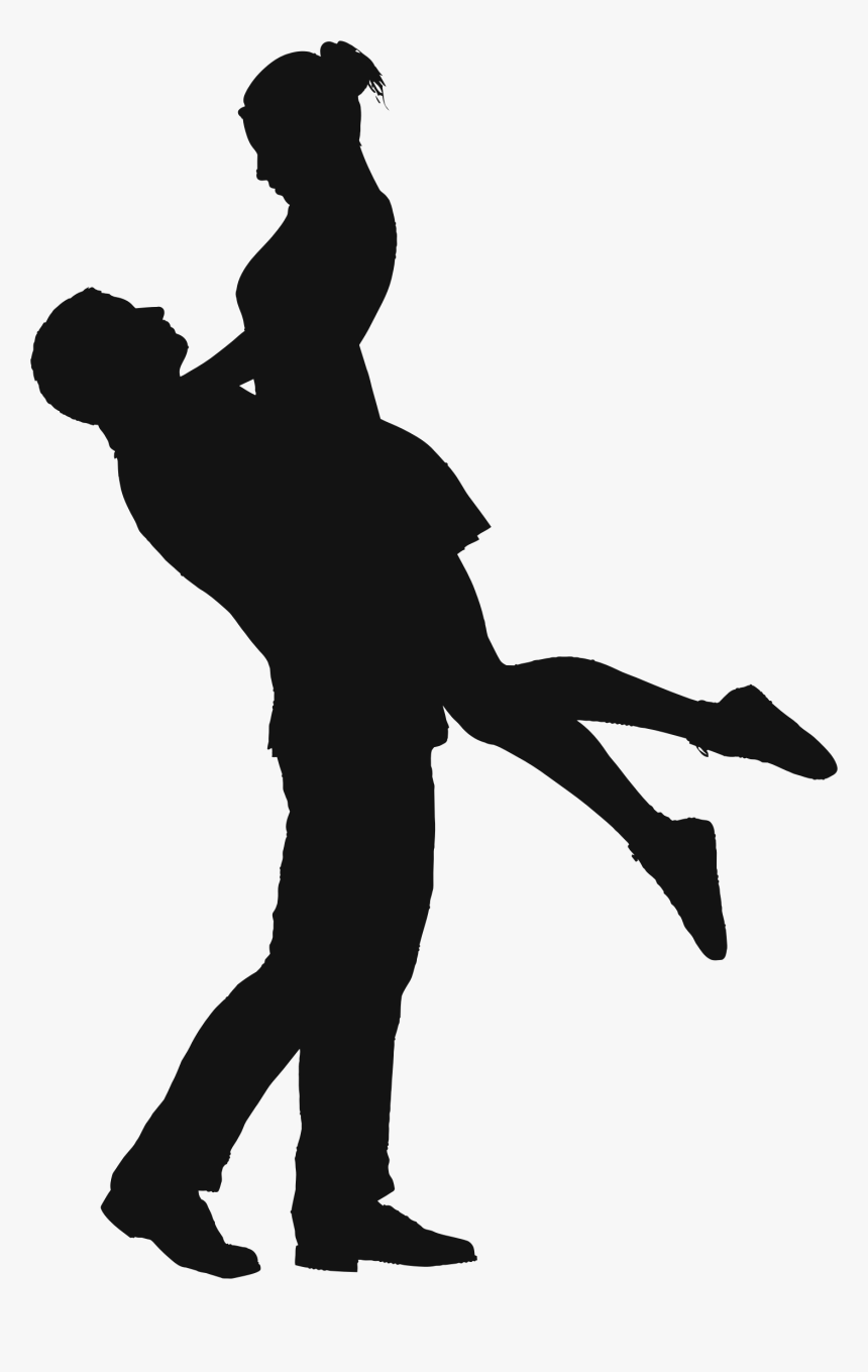 Couple Clipart Png - People Silhouette Couple Png, Transparent Png