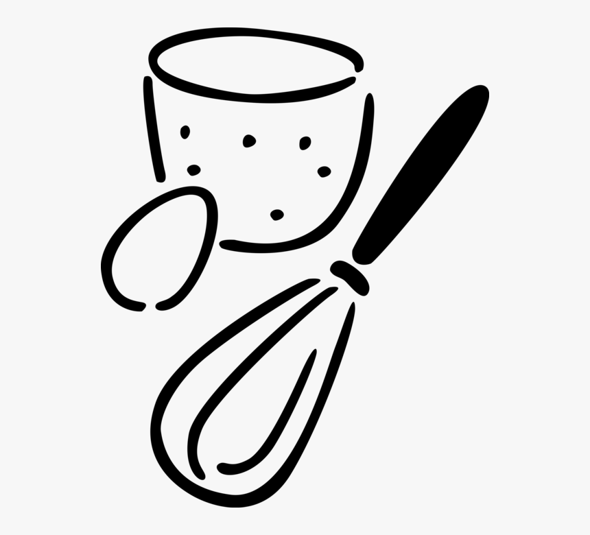 Vector Illustration Of Egg With Whisk Cooking Utensil, HD Png Download