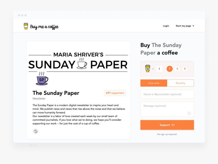 Buyme Acoffee Page Examples, HD Png Download