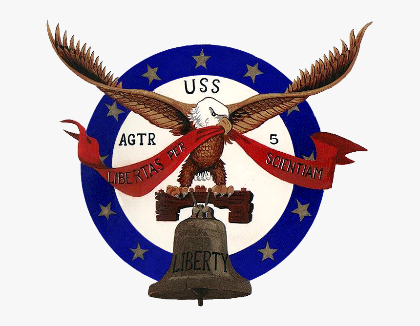 Uss Liberty Insignia, 1964 (nh 83352 Kn) - Uss Liberty Symbol, HD Png Download