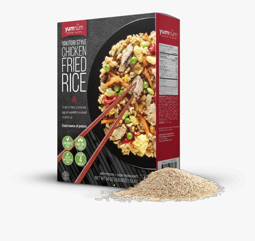 Yumnum Chicken Fried Rice Nutrition, HD Png Download