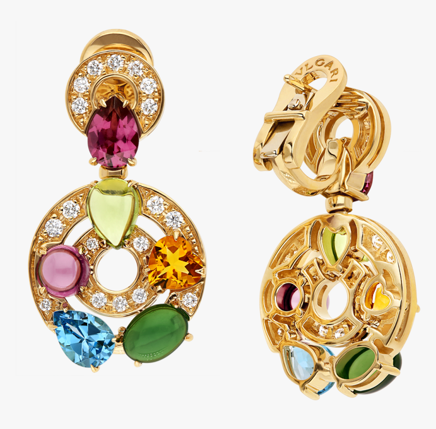 Transparent Gold Earrings Png - Earrings, Png Download