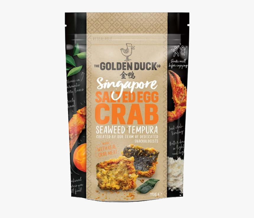 The Golden Duck Salted Egg Crab Seaweed Tempura - Golden Duck Chilli Crab, HD Png Download