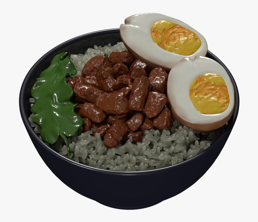 Pork & Rice - Boiled Egg, HD Png Download