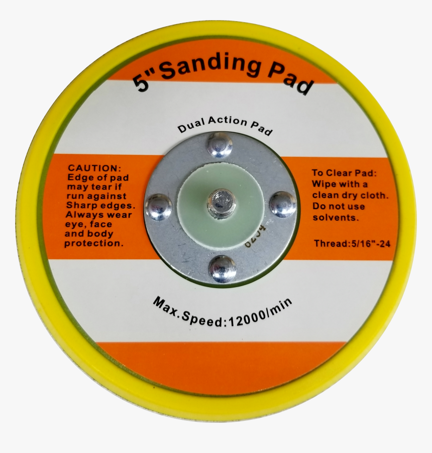 Hook And Loop Sanding Pad Holder, 5-inch - Circle, HD Png Download