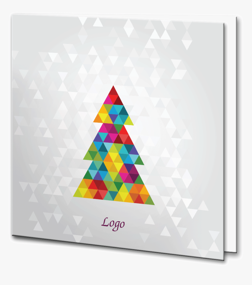 Geometric Christmas Tree Desktop, HD Png Download