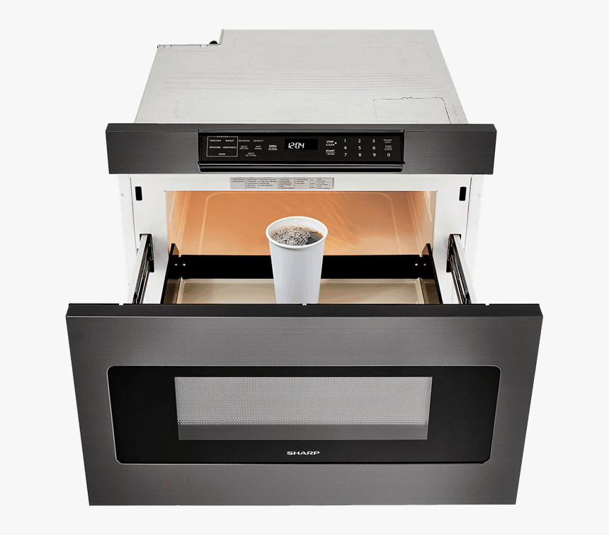 Sharp Smd2470ah Drawer Microwave - Microwave Drawer Stainless Steel, HD Png Download