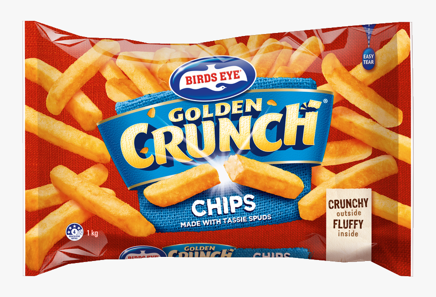 40224 Gc Chips 1kg - Birds Eye Golden Crunch Chips, HD Png Download
