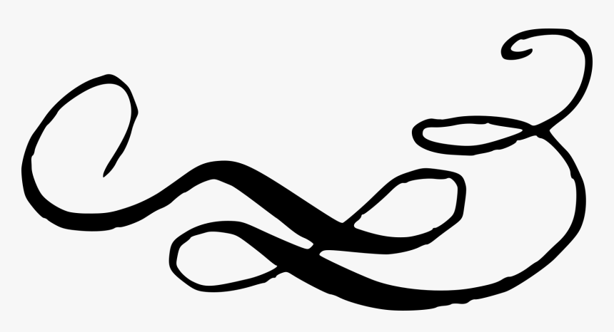 Calligraphic Swirls Flourishes 20, HD Png Download