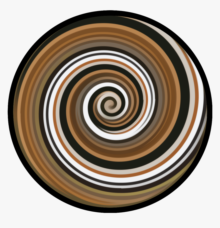 #swirl #circle #background #round #sphere #decor #brown - Spiral, HD Png Download