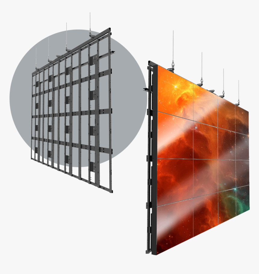 Hovergrid Flyable Landscape Video Wall Frame System - Hanne Darboven. Wende >80<, HD Png Download