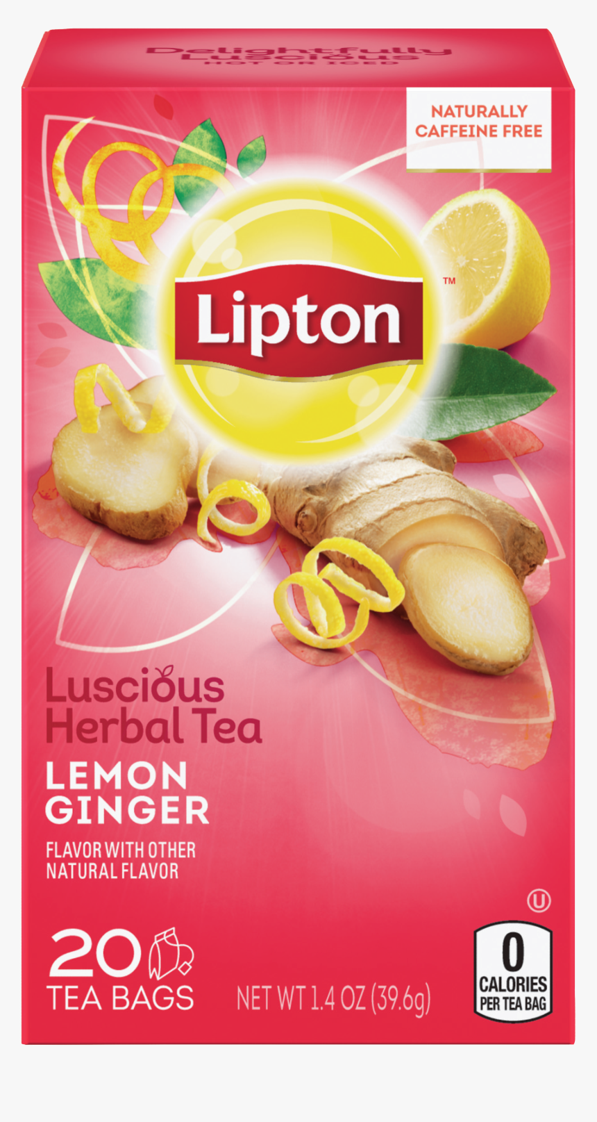 Ginger Tea, Lemon Ginger - Lipton Ginger And Lemon, HD Png Download