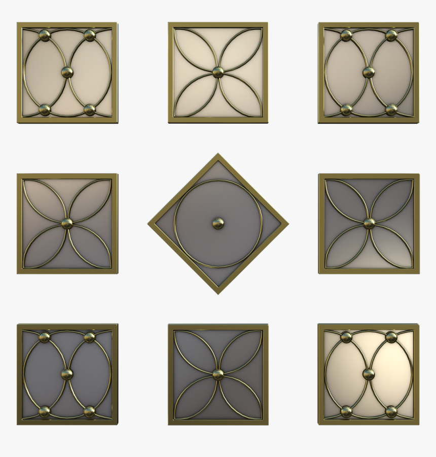 Wall Deco, Decoration, Mirrors, Wall, Frame, Pretty, - Декорация За Стена От Метал, HD Png Download