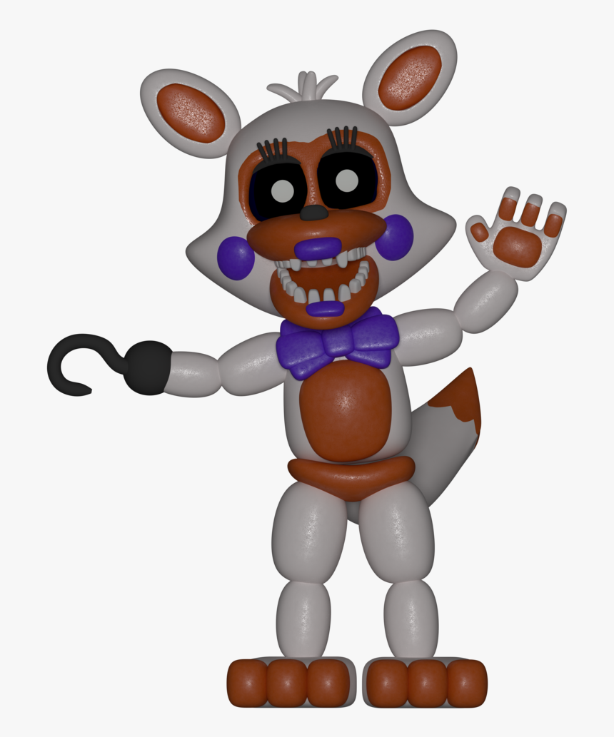 Мир Фнаф Лолбит Fnaf World Lolbit Шаблон - Тангл Лолбит И Мангл, HD Png Download