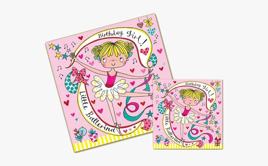 Ballet Birthday Card Jigsaw Card - Illustration, HD Png Download