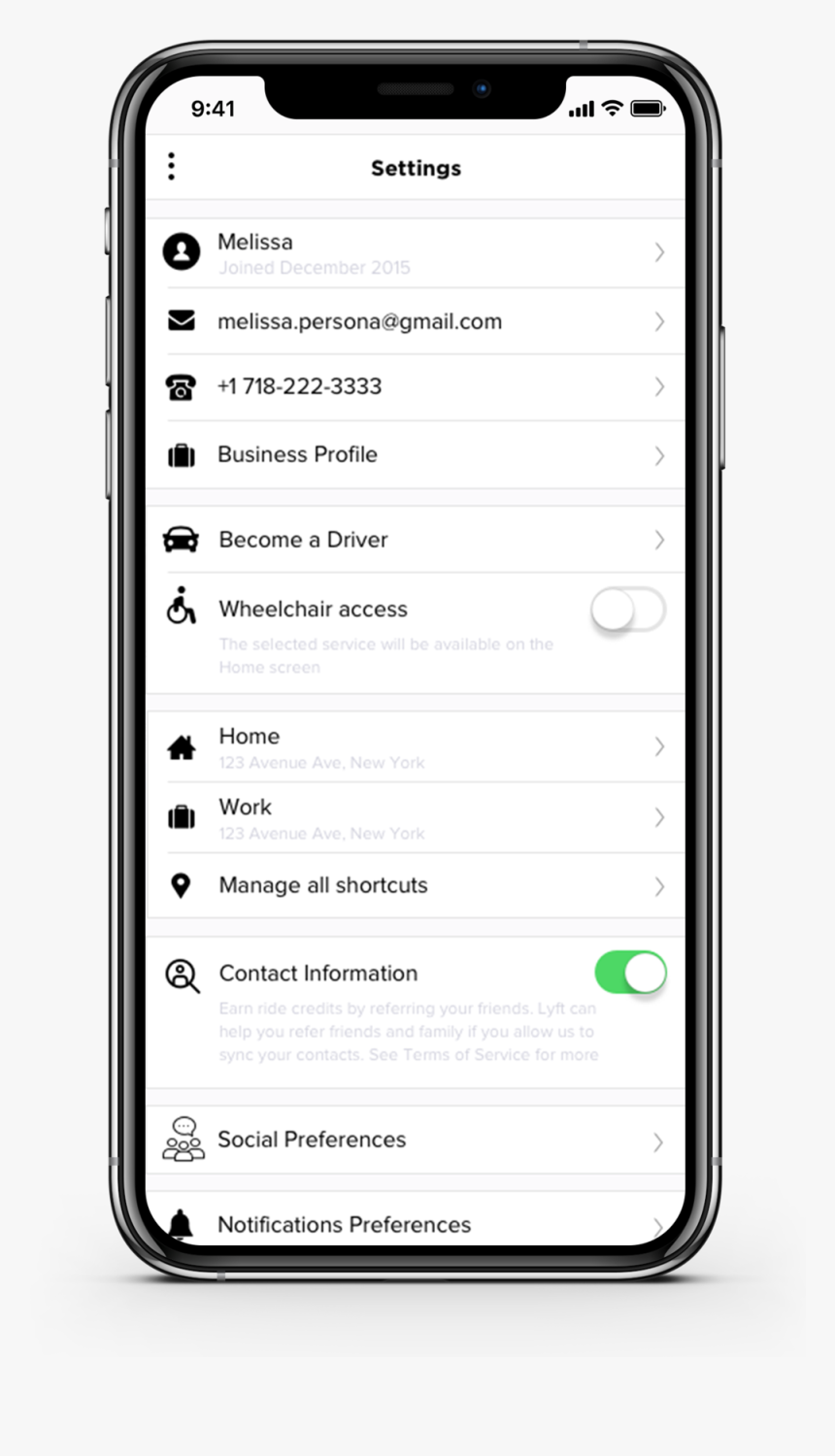 Settings W/ Social Preferences - Ticketmaster Mobile Ticket, HD Png Download