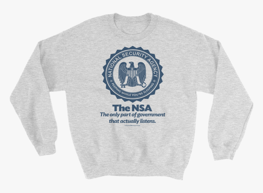 The Nsa Crewneck Sweatshirt - Hillman College Pink And Green, HD Png Download