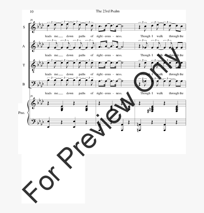 The 23rd Psalm - North Pole March Viola Sheet Music, HD Png Download