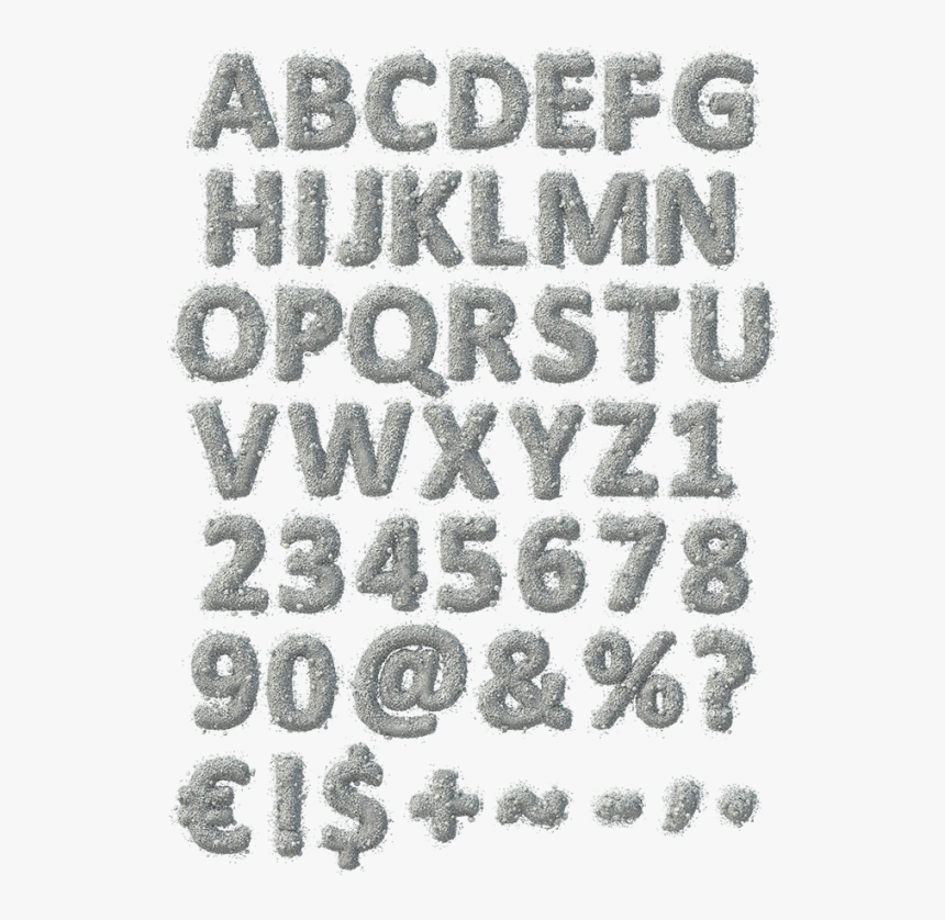 Stone Dust Gray Font - Monochrome, HD Png Download
