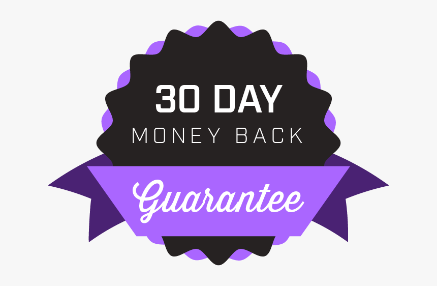 30 Day Money Back Guarantee Purple, HD Png Download