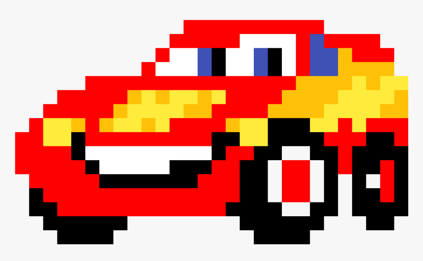 Lightning Mcqueen Hama Beads, HD Png Download