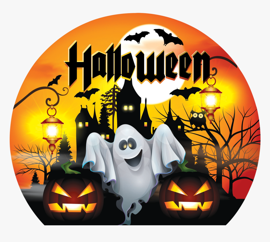 Globe Halloween Banner-ib140 - Photocall Halloween, HD Png Download