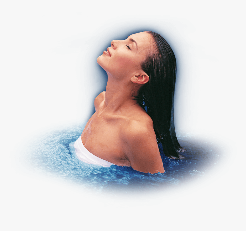 Lady Next To A Hot Tub - Girl, HD Png Download